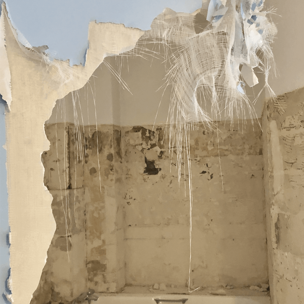 Mur porteur en copropriété avant travaux, suivi de chantier